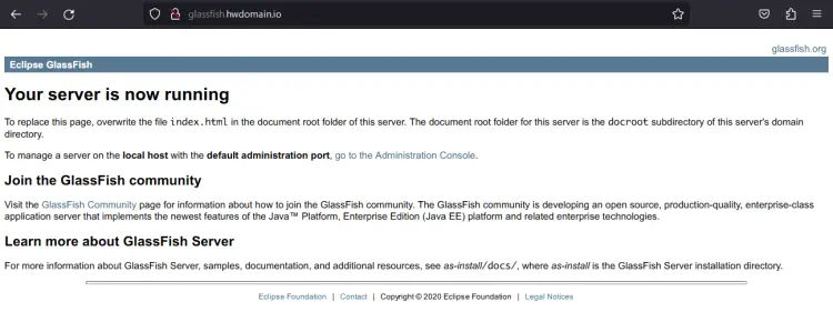 Debian 12安装GlassFish应用服务器及Nginx反向代理