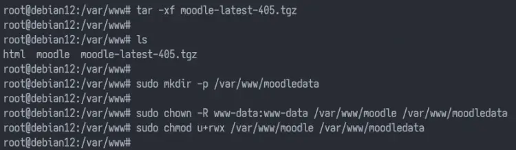 Debian 12服务器安装Moodle LMS教程