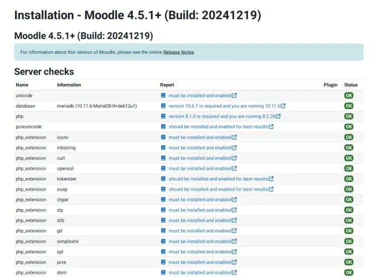 Debian 12服务器安装Moodle LMS教程