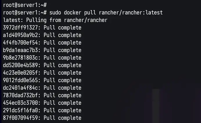 拉取Rancher镜像
