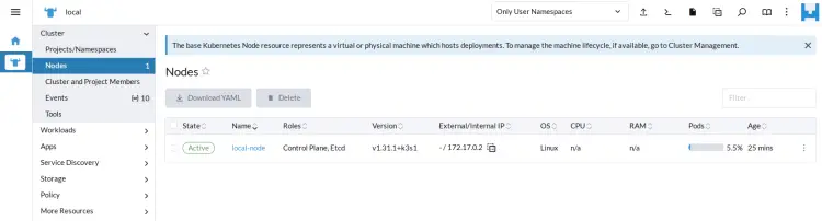 Kubernetes集群详情