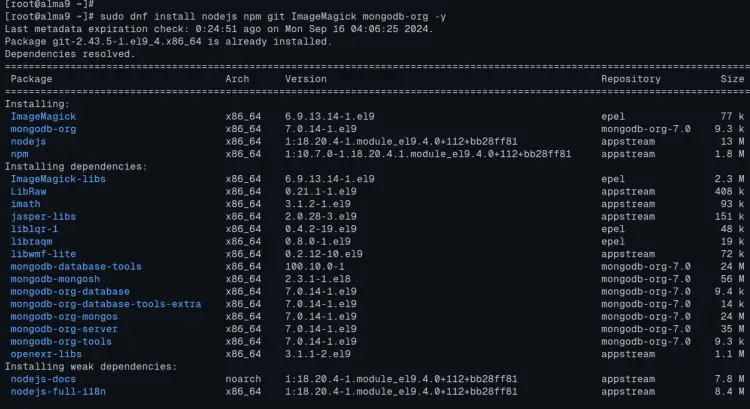 AlmaLinux 9安装NodeBB论坛教程