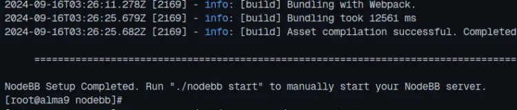 AlmaLinux 9安装NodeBB论坛教程