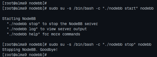 AlmaLinux 9安装NodeBB论坛教程