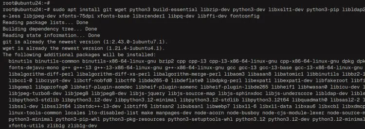 Ubuntu 24.04安装Odoo ERP教程