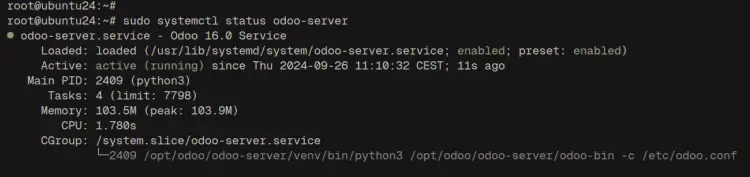 Ubuntu 24.04安装Odoo ERP教程
