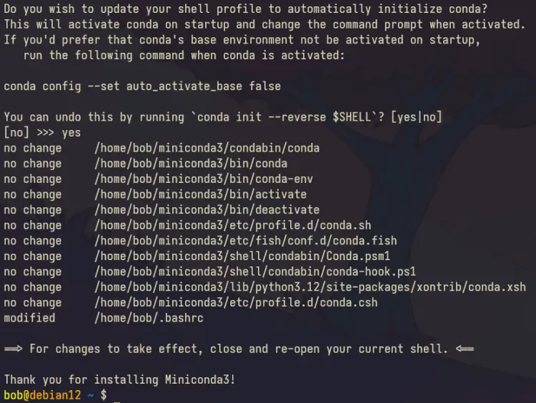 Debian 12安装Miniconda教程