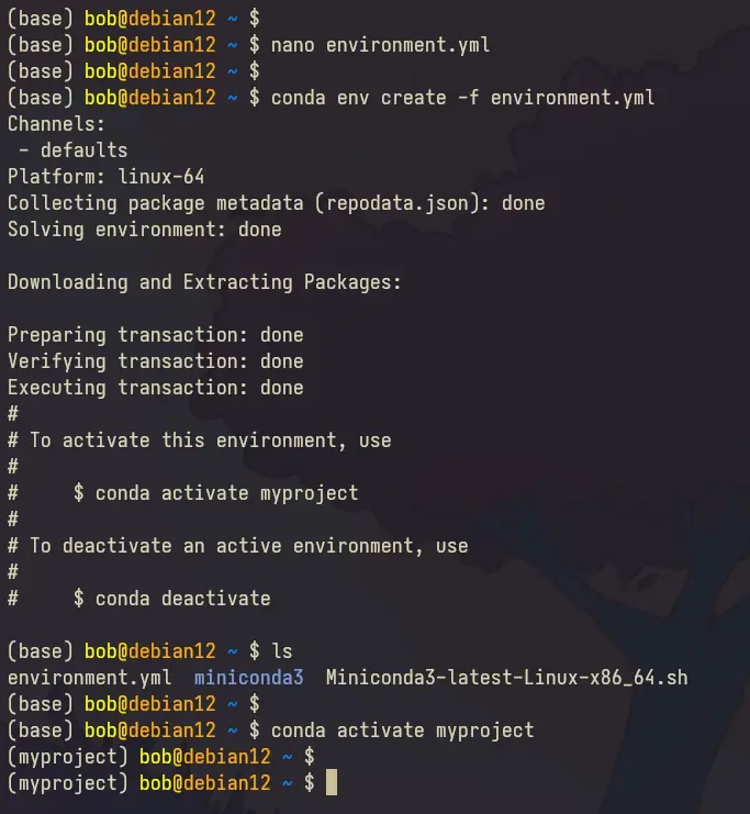 Debian 12安装Miniconda教程