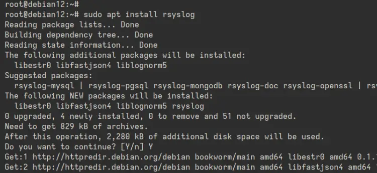Debian 12配置Rsyslog远程日志服务教程