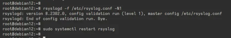检查Rsyslog配置