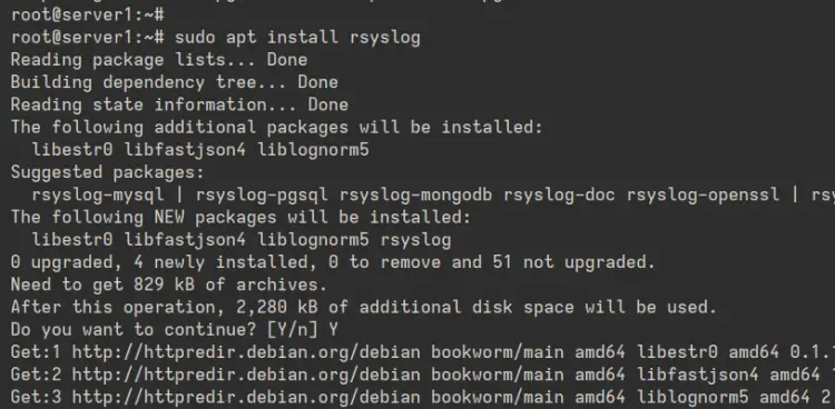 安装客户端Rsyslog