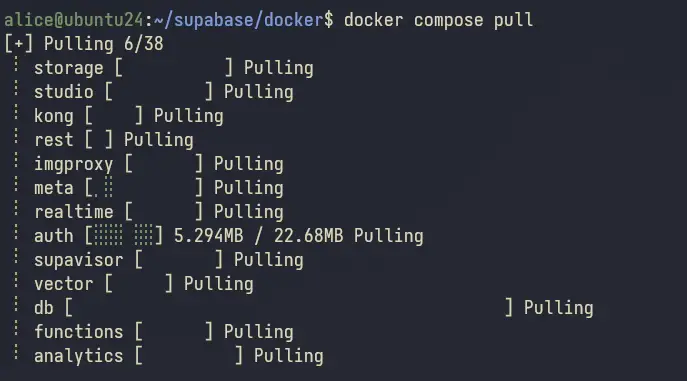 Ubuntu 24.04使用Docker安装Supabase开源数据库教程