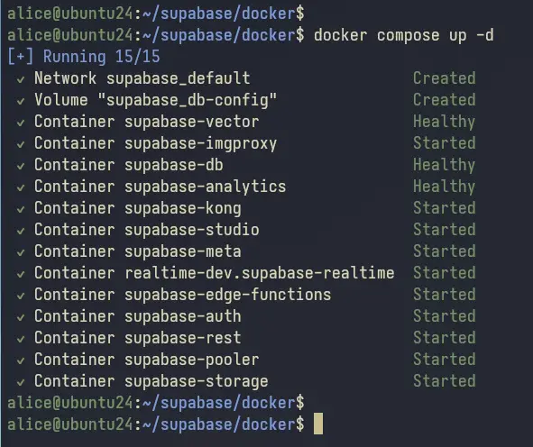Ubuntu 24.04使用Docker安装Supabase开源数据库教程