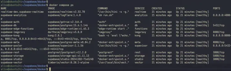 Ubuntu 24.04使用Docker安装Supabase开源数据库教程