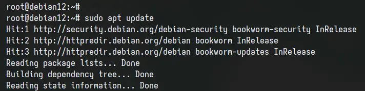 Debian 12更新软件包索引