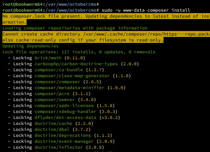 Debian 12安装OctoberCMS内容管理系统教程