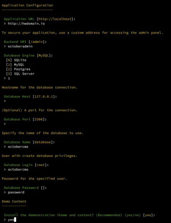Debian 12安装OctoberCMS内容管理系统教程