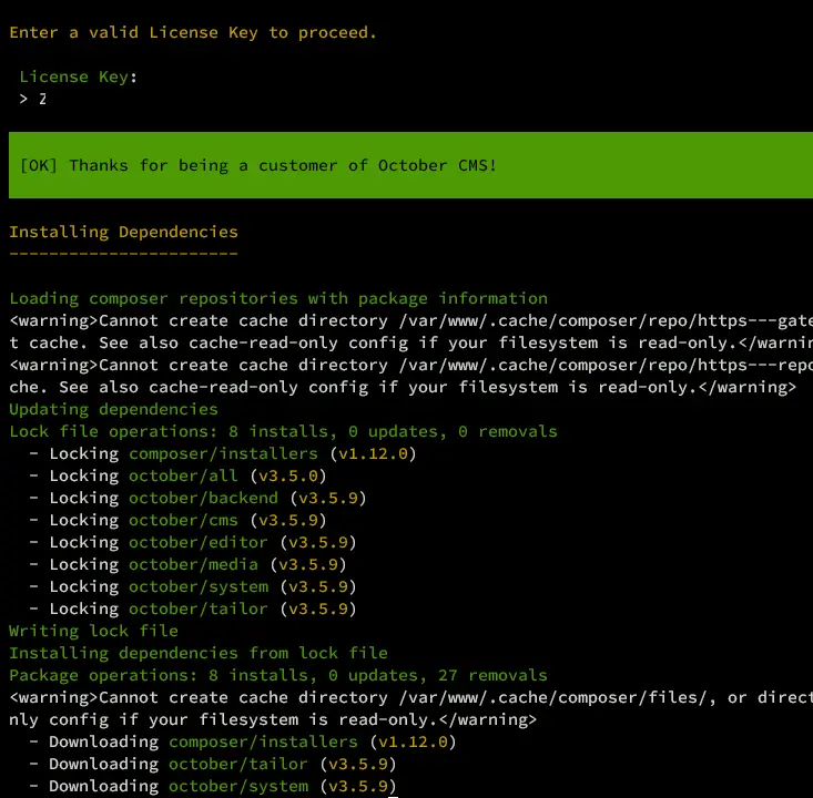 Debian 12安装OctoberCMS内容管理系统教程