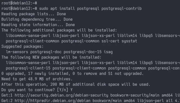 安装PostgreSQL
