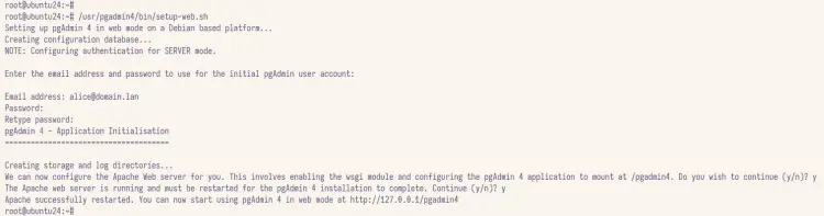 Ubuntu 24.04安装pgAdmin 4管理PostgreSQL教程