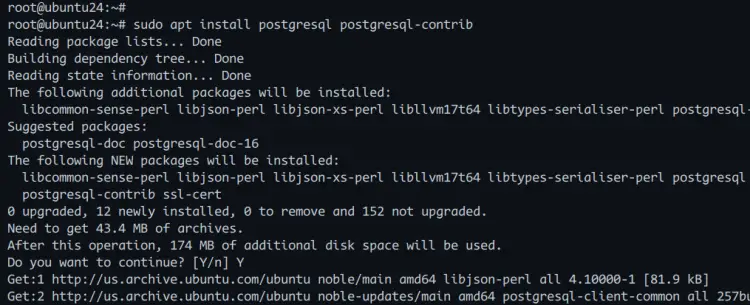 安装 PostgreSQL