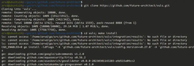 Ubuntu 24.04安装Vuls漏洞扫描器教程