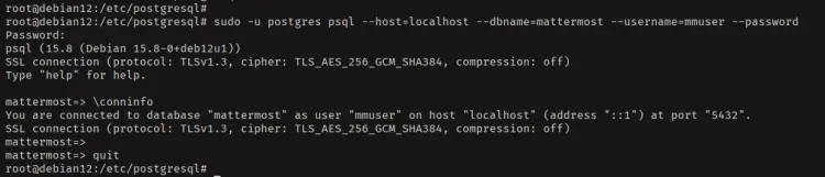 Debian 12安装Mattermost团队协作平台教程
