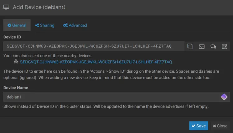 Debian 12安装Syncthing文件同步工具教程