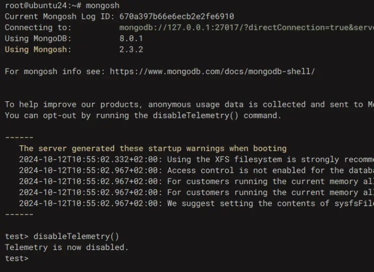 登录MongoDB