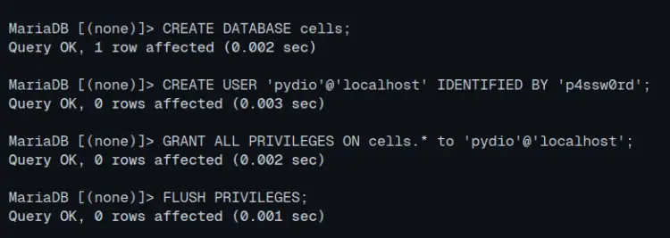 创建Pydio Cells数据库