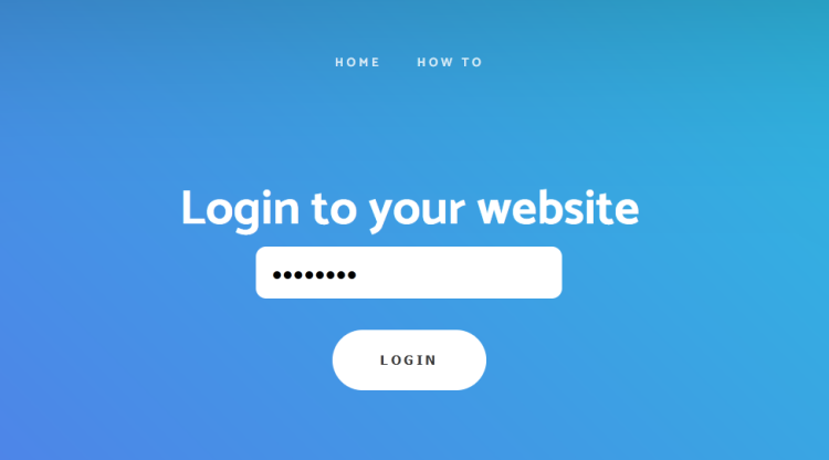 登录WonderCMS