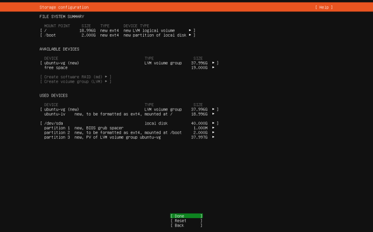 Ubuntu LVM分区布局