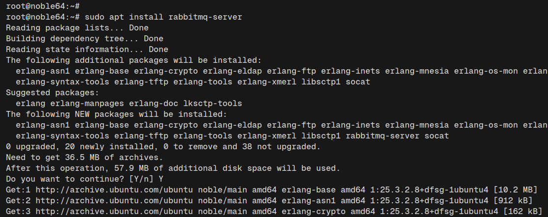 安装RabbitMQ服务器