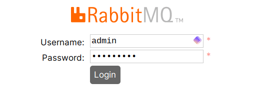 RabbitMQ登录页面