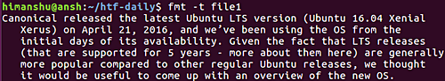 Linux fmt命令使用教程