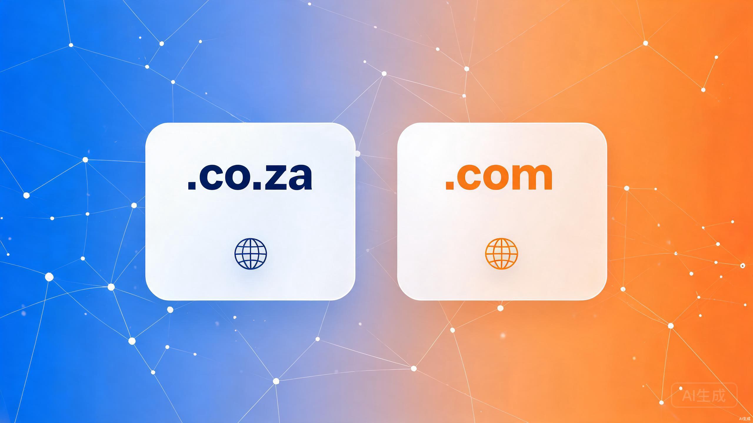 .co.za与.com域名优劣势对比及注册市场概况