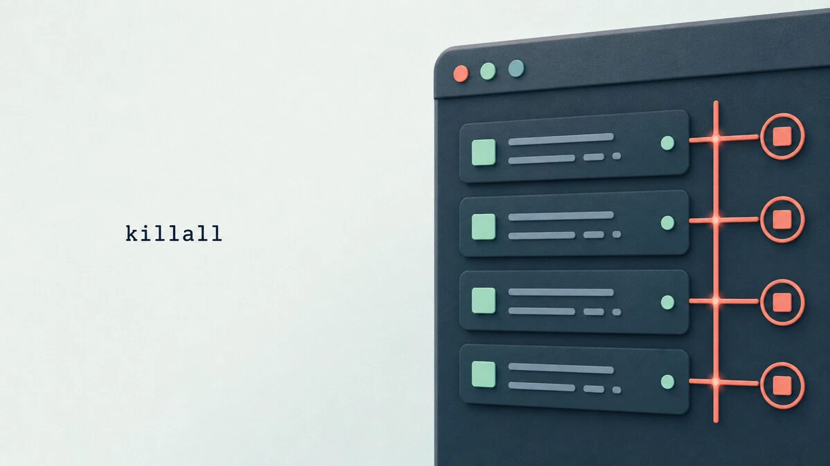 Linux killall命令详解：按进程名终止进程