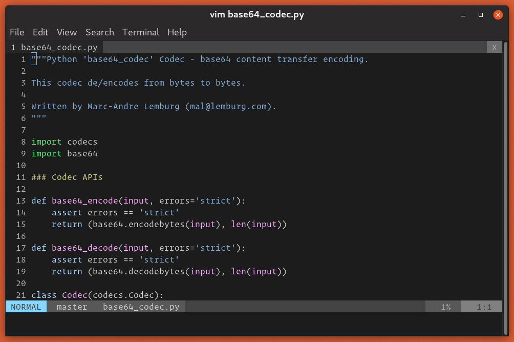 Vim show line numbers