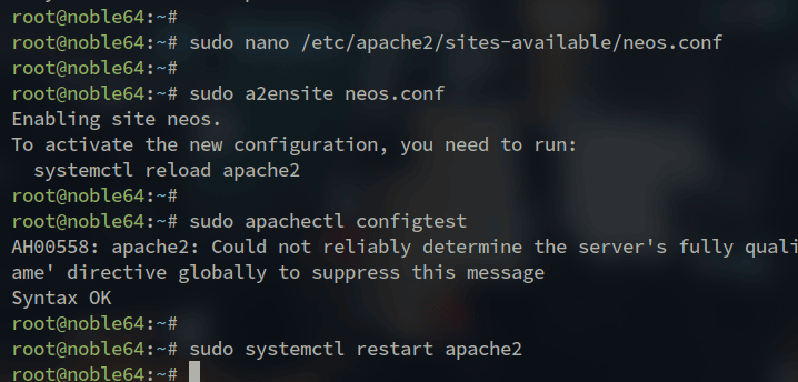 在 Ubuntu 24.04 上安装 NEOS CMS 内容管理系统