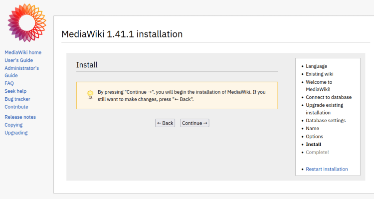在 Ubuntu 24.04 上安装 MediaWiki 维基平台