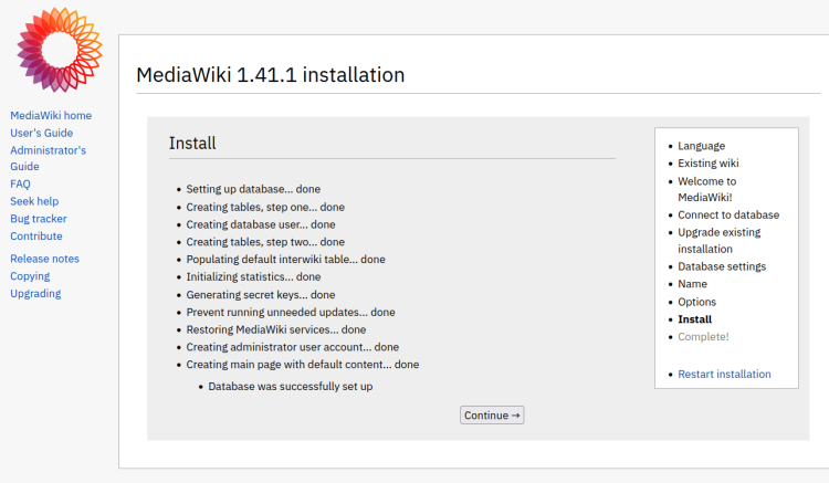 在 Ubuntu 24.04 上安装 MediaWiki 维基平台