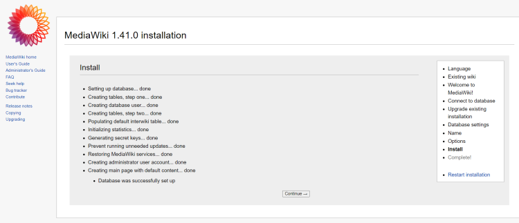 在 Debian 12 上安装 MediaWiki 维基平台