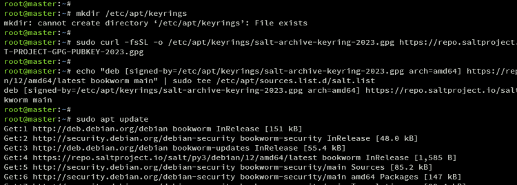 在 Debian 12 上安装 SaltStack 自动化运维框架