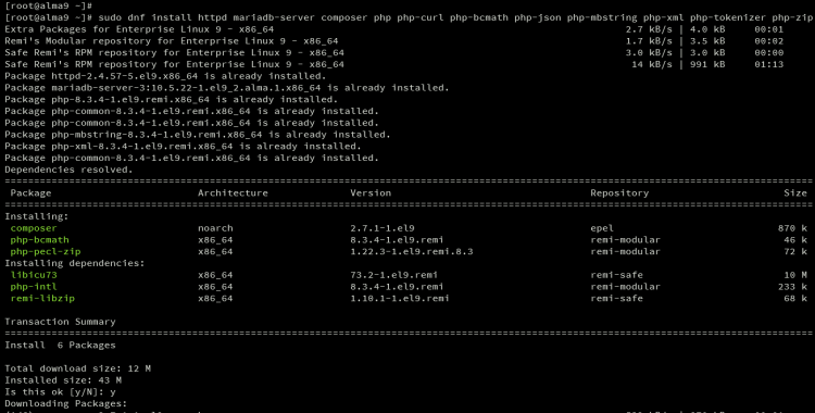 在 AlmaLinux 9 上安装 Laravel PHP 开发框架