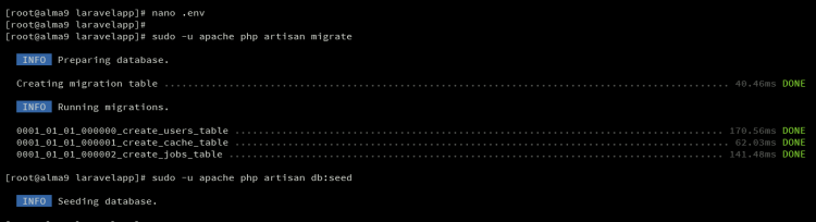 在 AlmaLinux 9 上安装 Laravel PHP 开发框架