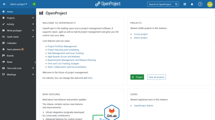 在 Debian 12 上安装 OpenProject 项目管理平台