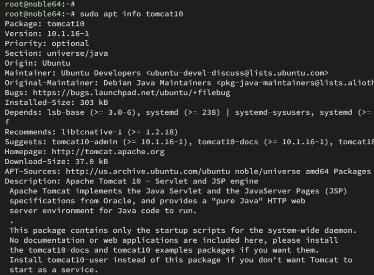在 Ubuntu 24.04 上安装 Apache Tomcat 并配置 Nginx 反向代理