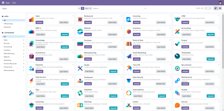 在 Rocky Linux 9 上安装 Odoo 17 ERP 企业管理系统