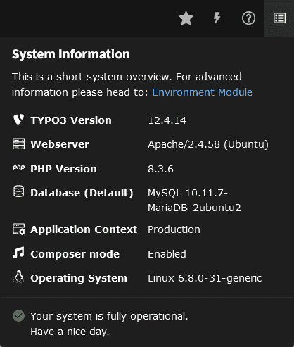 在 Ubuntu 24.04 上安装 TYPO3 CMS 内容管理系统