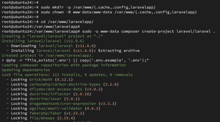 在 Ubuntu 24.04 上安装 Laravel 框架并配置 Apache